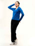 Rib Cotton Full Sleeve Top with Collar