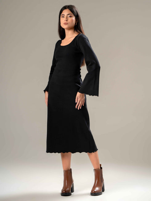 Rib Cotton Body-Con Dress