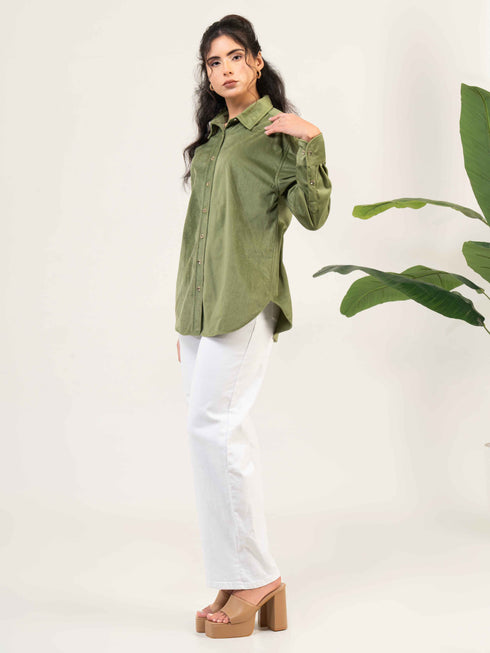 Women Casual Velevt Shirt