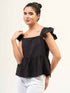 Women Cotton Bubble Peplum Top