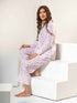 Women Satin Floral Printed Night Suit