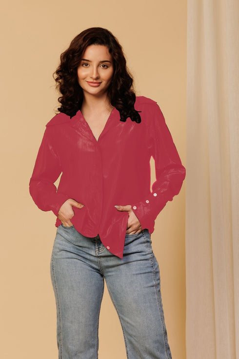 Stylish Shimmer Shirt for Women – Dazzling Glamwear for Evenings & Events