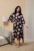 Black Kaftan with Print – Relaxed & Versatile Style
