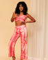 Tie and dye 2 Piece Top with Pants Co-ord Set