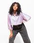 Cropped Satin Shirt