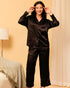 Satin Shirt with Straight Pants 2 Piece Co-ord Set