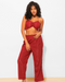 Two Piece Shimmer Top with Pants Co-ord Set