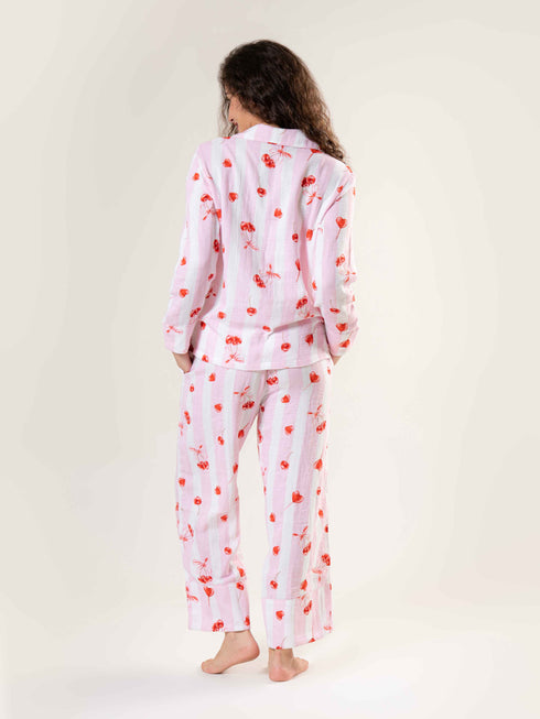 Printed Organic Cotton Night Suit for Women