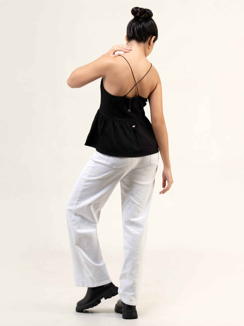 Women Sleeveless Peplum Top