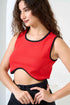 Rib Cotton Sleeveless Crop Top