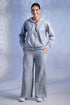 Women’s Knitted Cotton Wool Blend Zip-Up Hoodie Co-Ord Set
