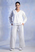 Women’s Knitted Cotton Wool blend V-Neck Lounge Co-Ord Set