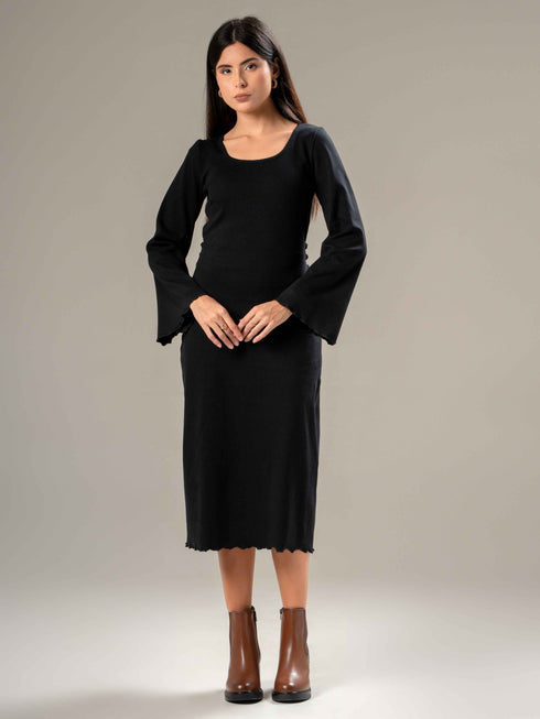 Rib Cotton Body-Con Dress