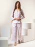 Women Satin Floral Printed Night Suit