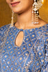 Bridal Aura Blue Kurta 3 Piece Set