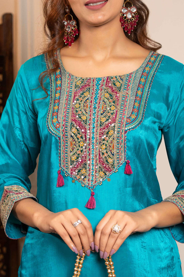 Happy Blue 2 Piece Festive Co-ord