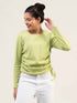 Women Rib Cotton Full Sleeve Top