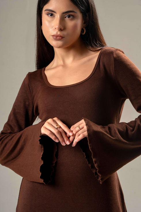 Rib Cotton Body-Con Dress