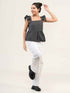 Women Cotton Bubble Peplum Top