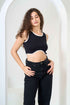 Rib Cotton Sleeveless Crop Top