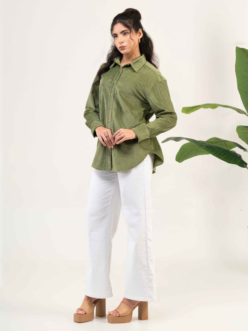 Women Casual Velevt Shirt