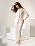 Women Solid Cotton Bubble Night Suit