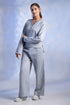Women's Knitted Cotton Wool blend Henley Lounge Co-Ord Set