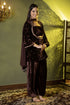 Luxury Velvet Kurta and Trouser Ensemble with Dupatta