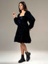 Velvet Blue Flair Dress