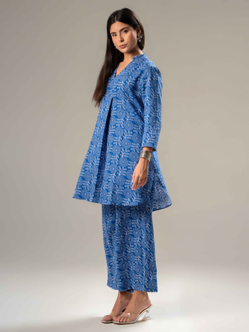 Printed Long Sleeves Pure Cotton Shirt With Trousers
